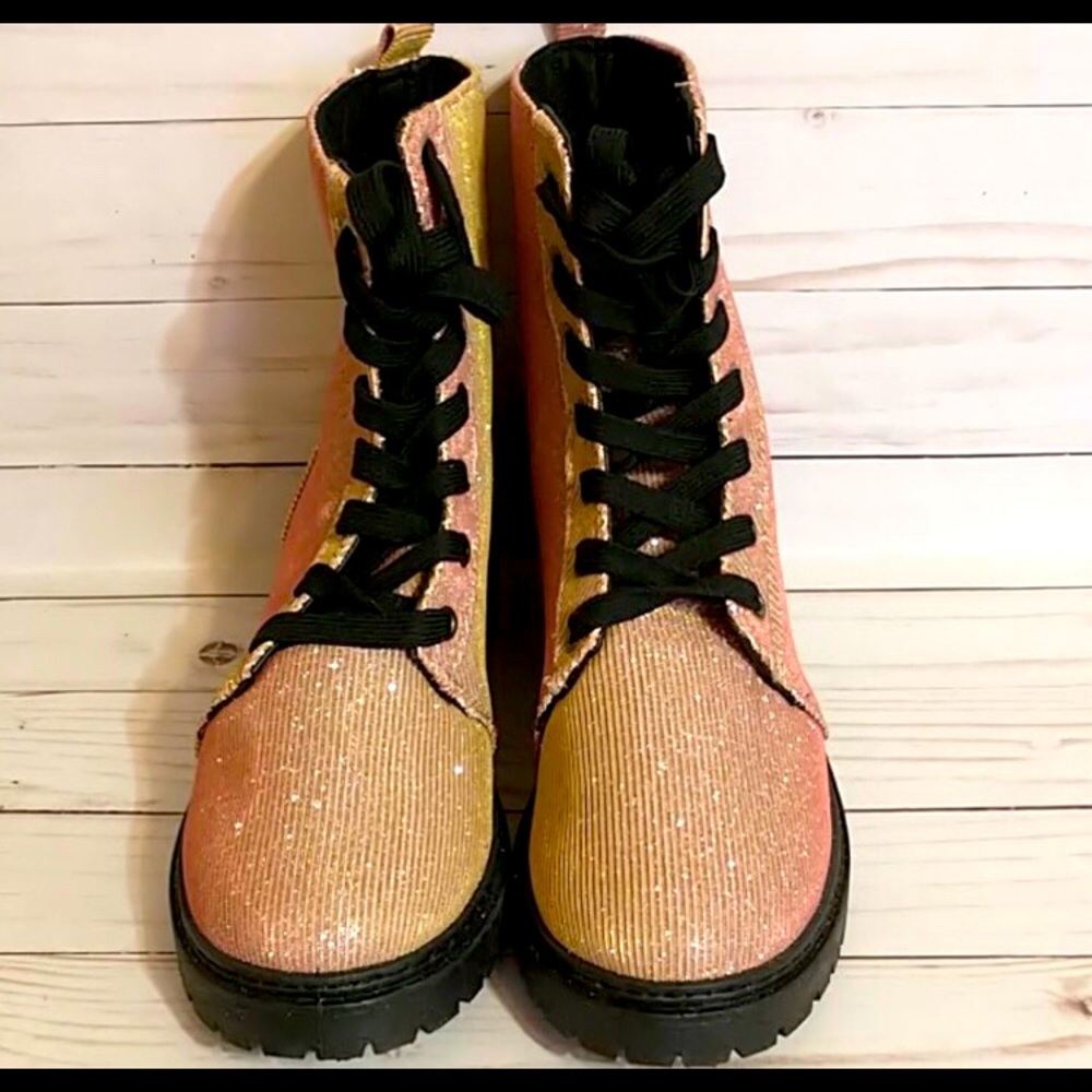Qupid Glitter Boots (NWOT)
